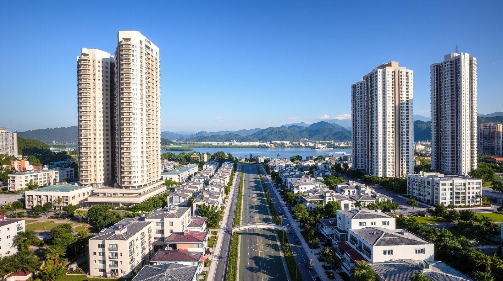 大里區城市景觀 AI 意象圖