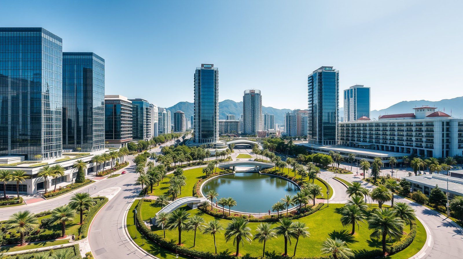 西屯區城市景觀 AI 意象圖