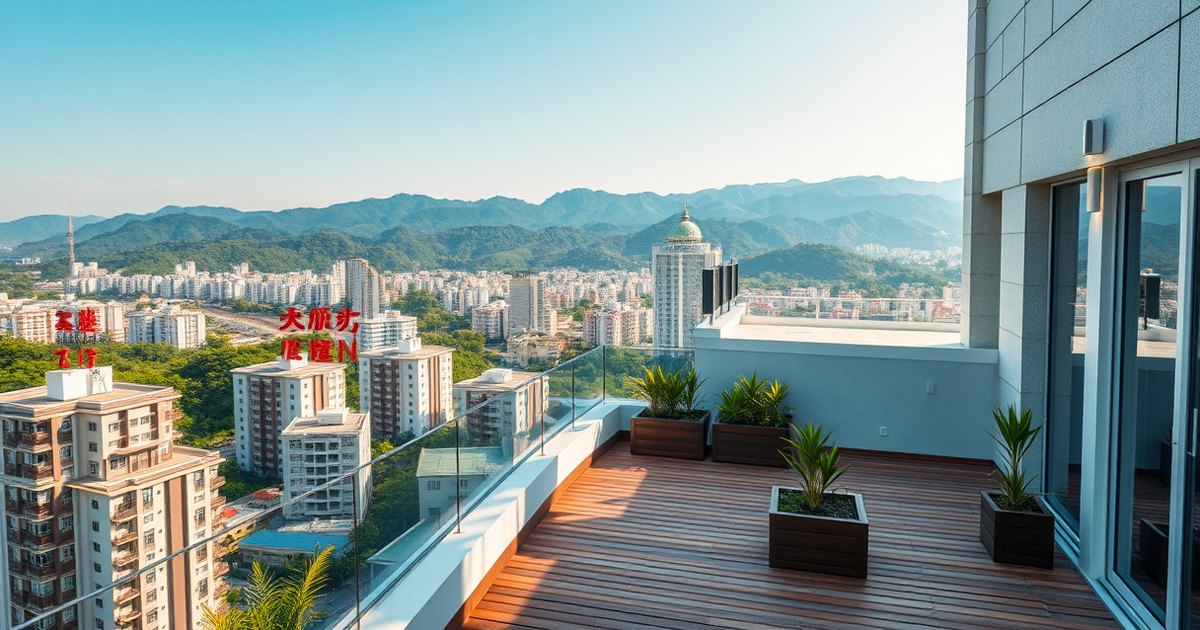 台中住宅示意圖（AI 生成，非實景）